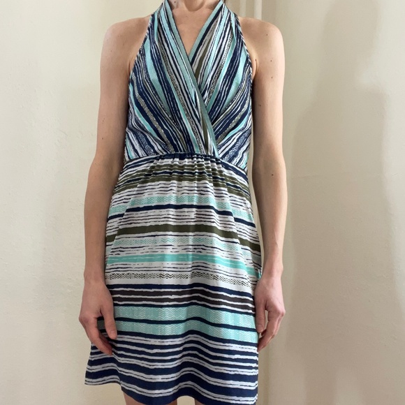Athleta Printed Go Anywhere Halter Dress - Picture 1 of 9